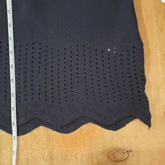 Leo & Ugo Size 8 Medium Blue Sleeveless 2 Tier Dress - Picture 10 of 11